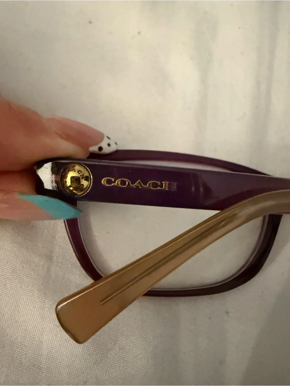 Coach Women’s Plum Blush Gradient Eyeglasses